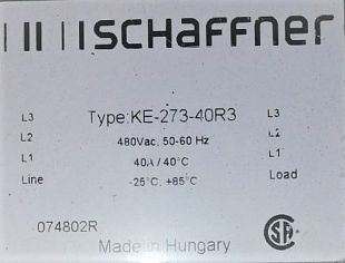 Запчасти для лифтов Schaffner  KE-273-40R3